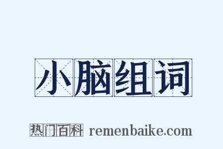 小脑组词是什么意思的图片